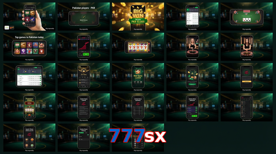 Main screen of 777Sx bet page for PK players
